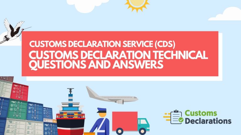 Customs Declaration Systems Cds Customs Declaration Technical